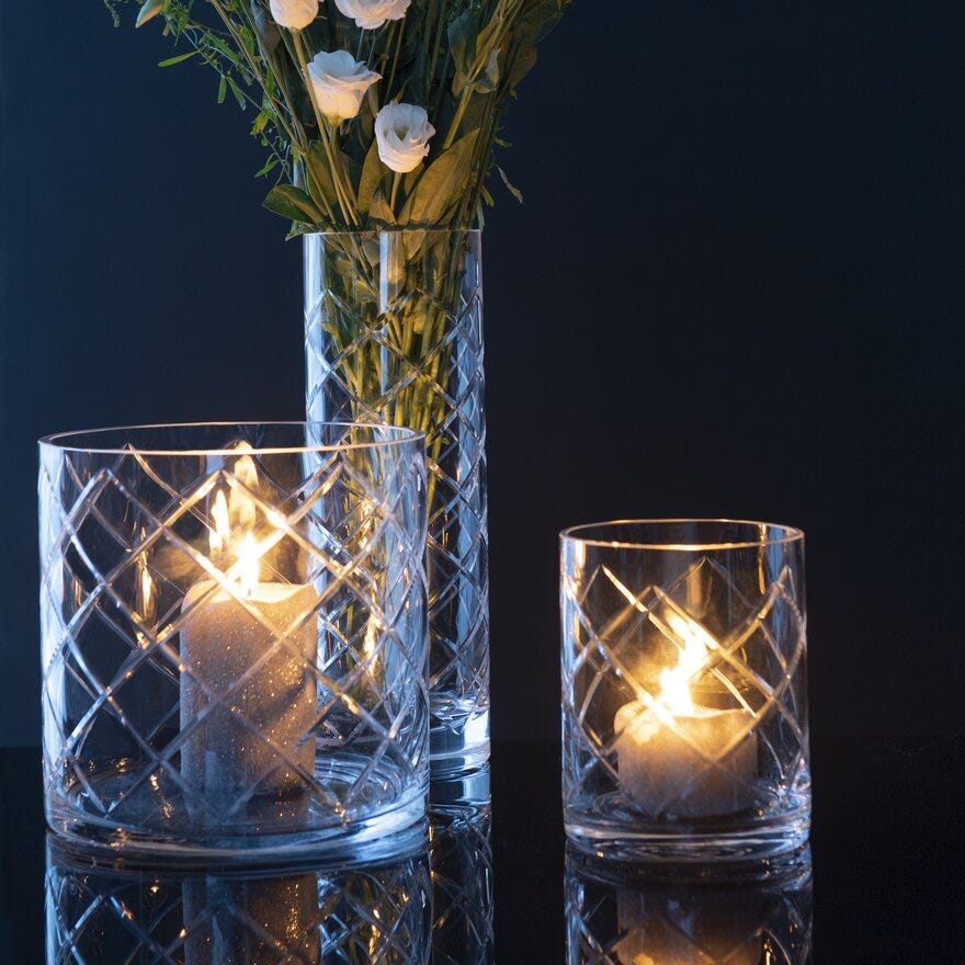 Magnor SKYLINE LUX Vase H30 cm i Klar designet av Halvor Bakke
