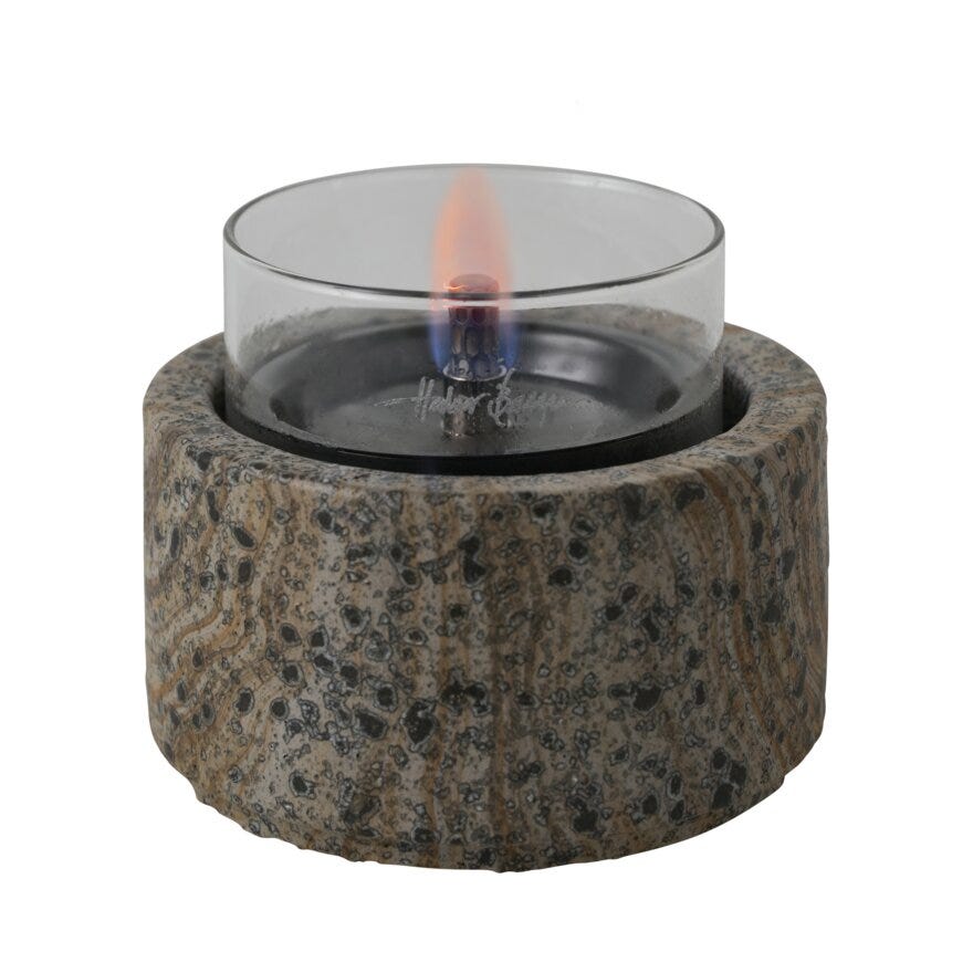 TenderFlame SLATE Bordlykt Ø12.8 cm i Grå designet av Halvor Bakke