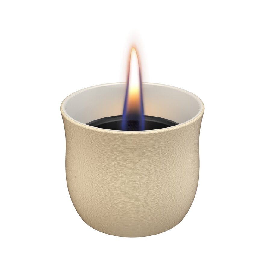 TenderFlame SUNFLOWER Bordlykt Ø8 cm i Beige/natur