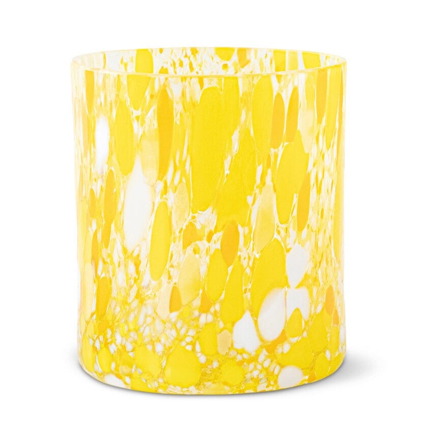 Magnor SWIRL Drikkeglass CL35 cm i Gul designet av Camilla Prytz