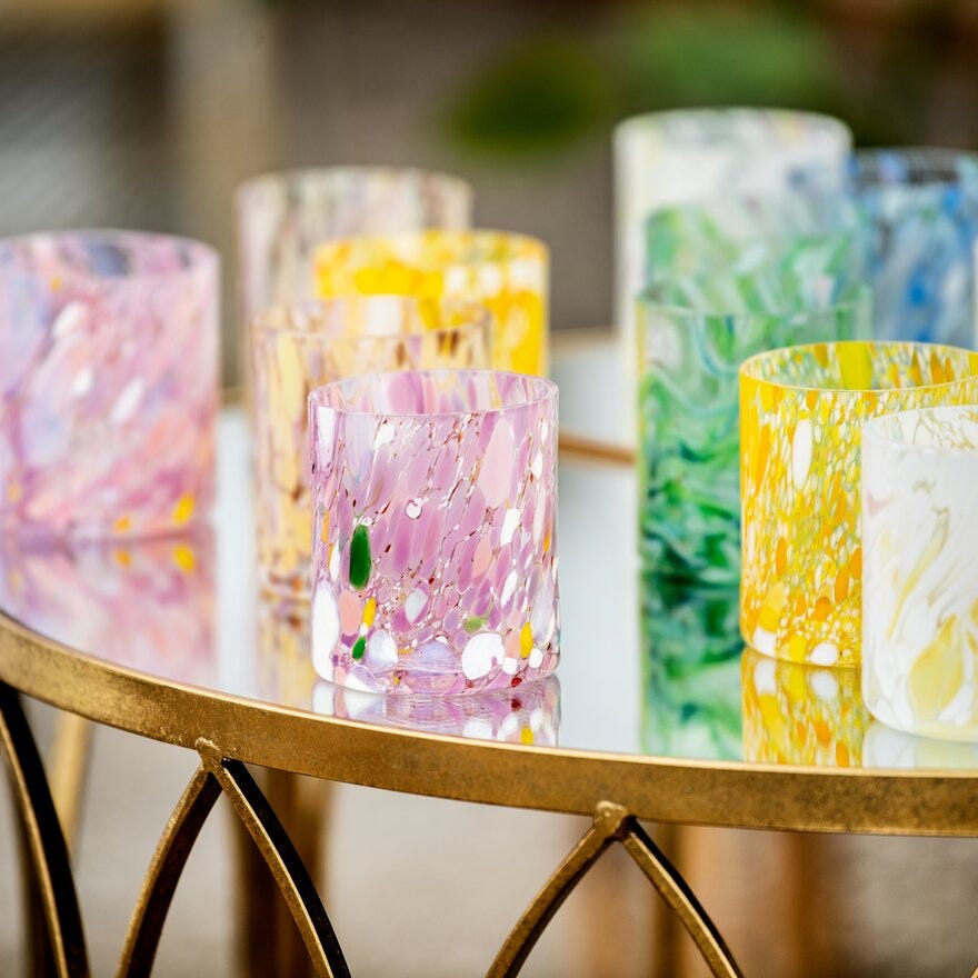 Magnor SWIRL Drikkeglass CL35 cm i Grønn designet av Camilla Prytz
