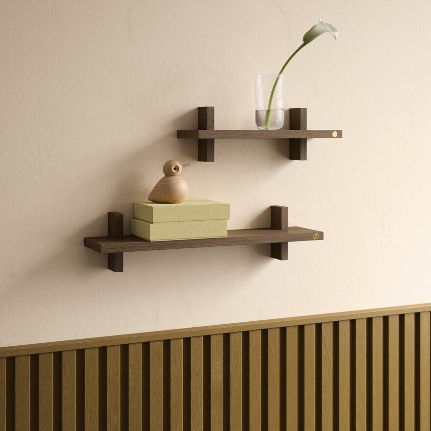 Andersen TREAT SHELF Vegghylle 34x12 cm i Brun