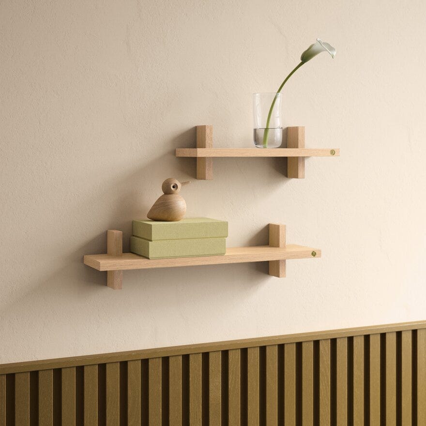 Andersen TREAT SHELF Vegghylle 34x12 cm i Beige/natur