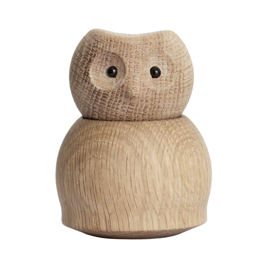Andersen UGLE Figur Ø8 cm i Beige/natur