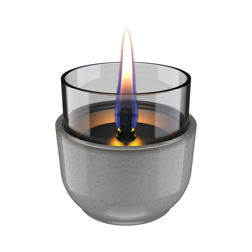 TenderFlame VIOLET Bordlykt Ø8 cm i Grå