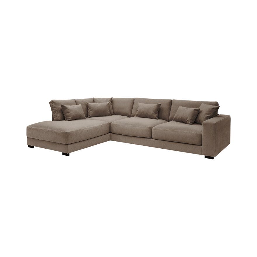 DIEGO Hjørnesofa i Brun