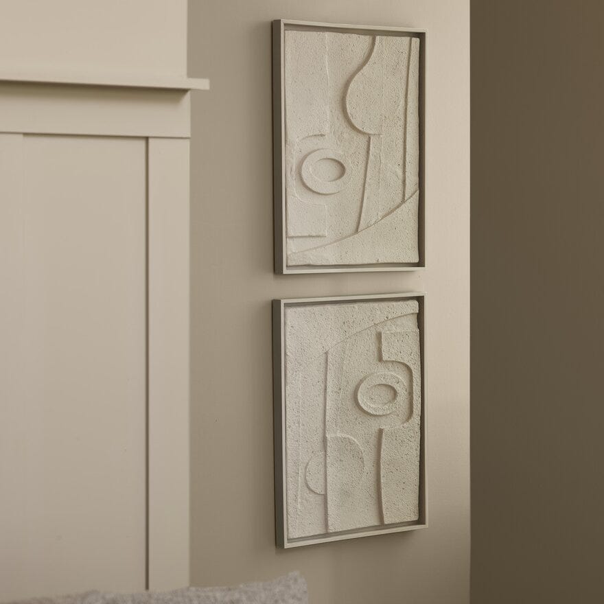 Jakobsdals ALEGRA Strukturbilde 60x80 cm i Beige/natur
