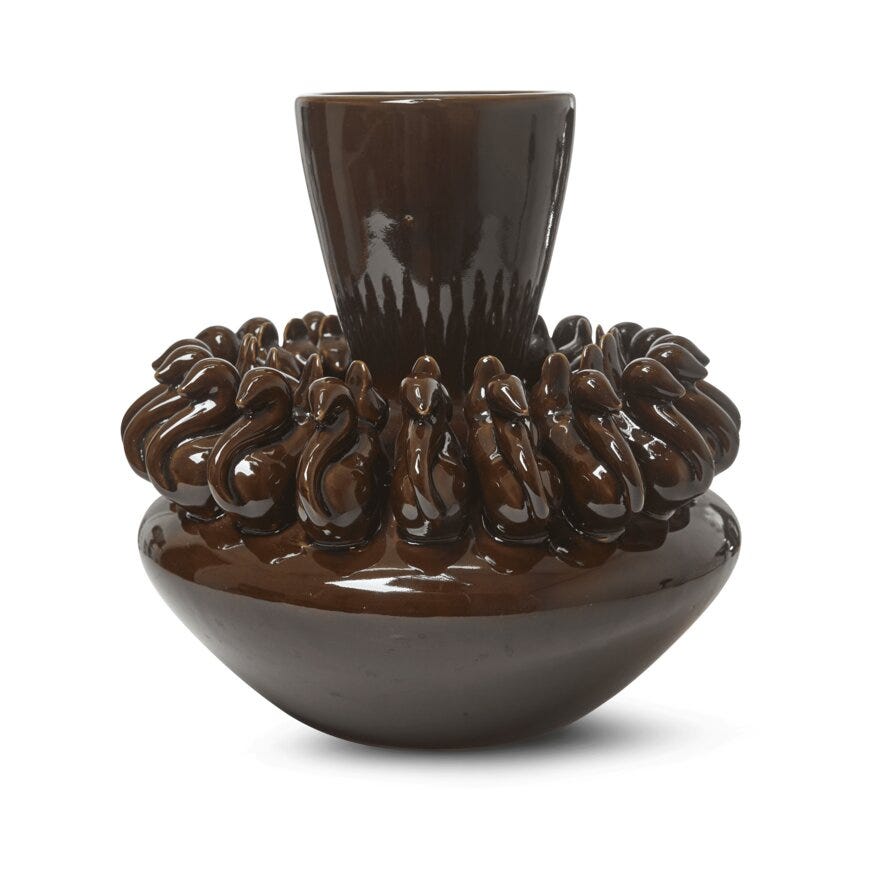 Jakobsdals AMAIA Vase H32.5 cm i Brun designet av Storm Pedersen