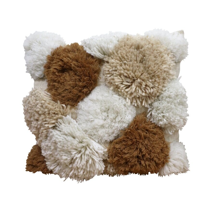 Boel & Jan BELIZE Pynteputetrekk 50x50 cm i Beige/natur