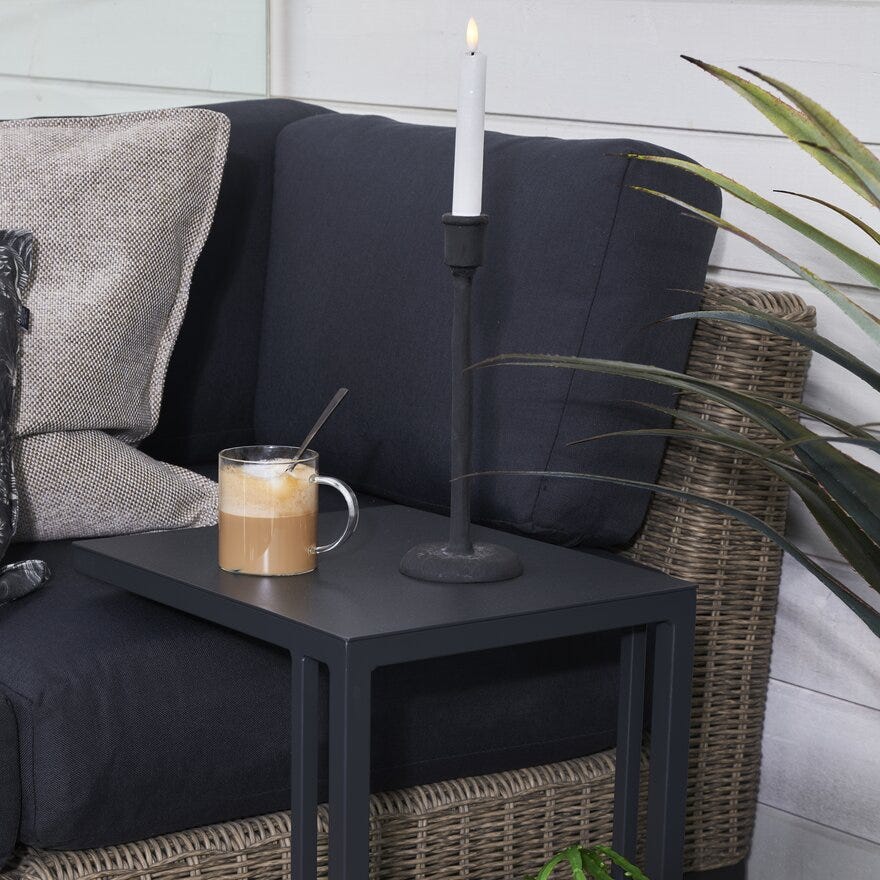 ISHA Lysestake H28 cm i Svart