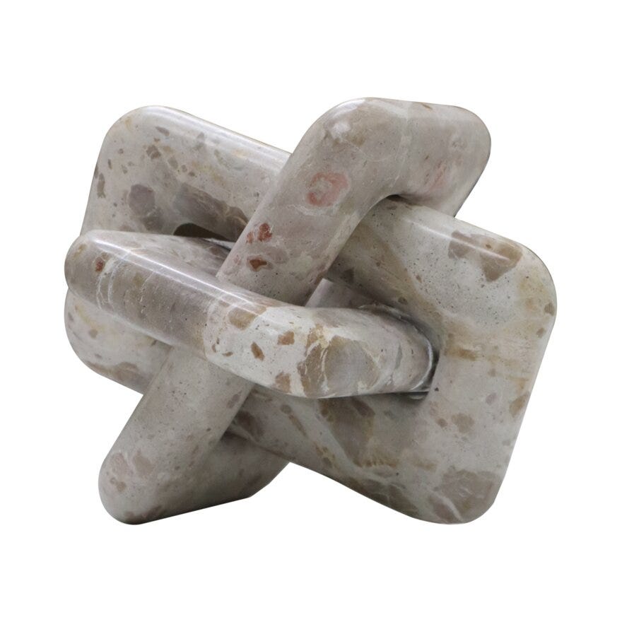 Jakobsdals KNOT Dekor 20x20 cm i Beige/natur