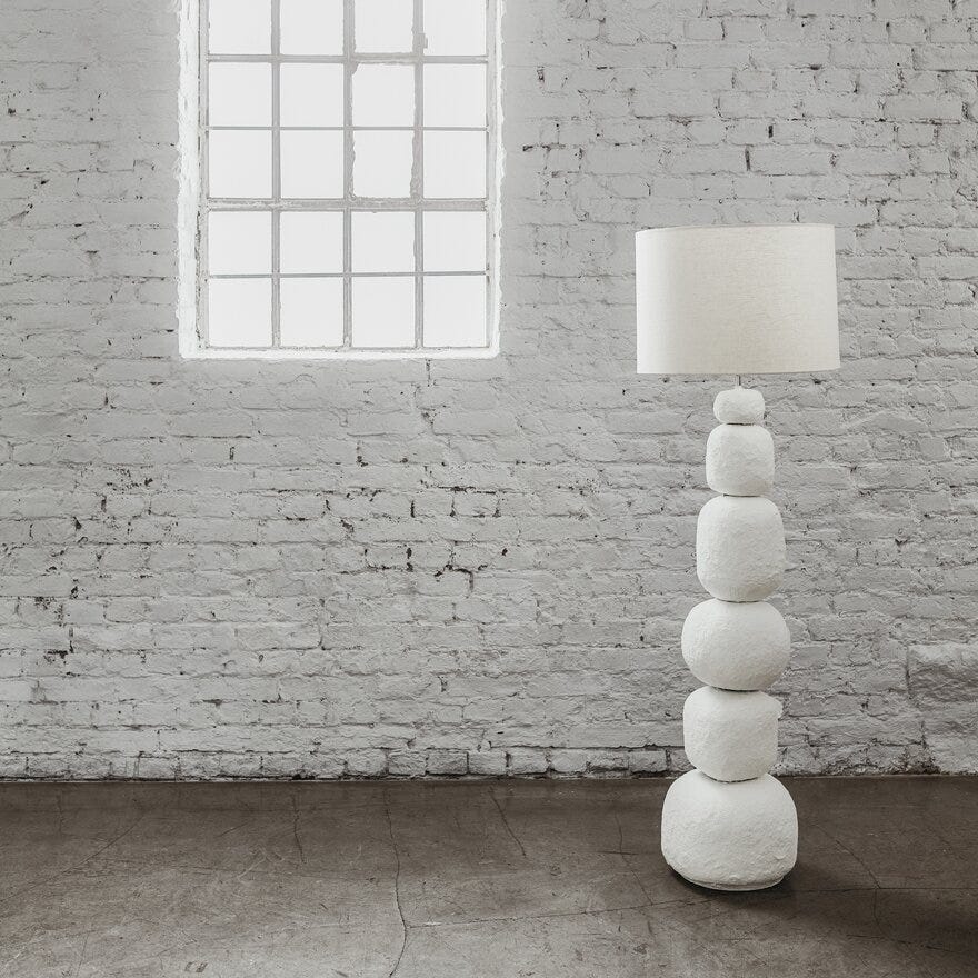 Jakobsdals LIORA Gulvlampe H123 cm i Hvit designet av Storm Pedersen