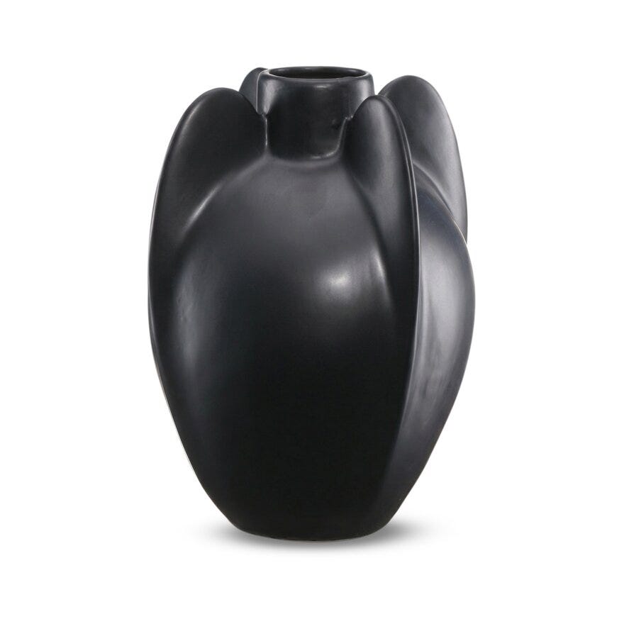 Jakobsdals NERO Vase H28 cm i Svart designet av Storm Pedersen