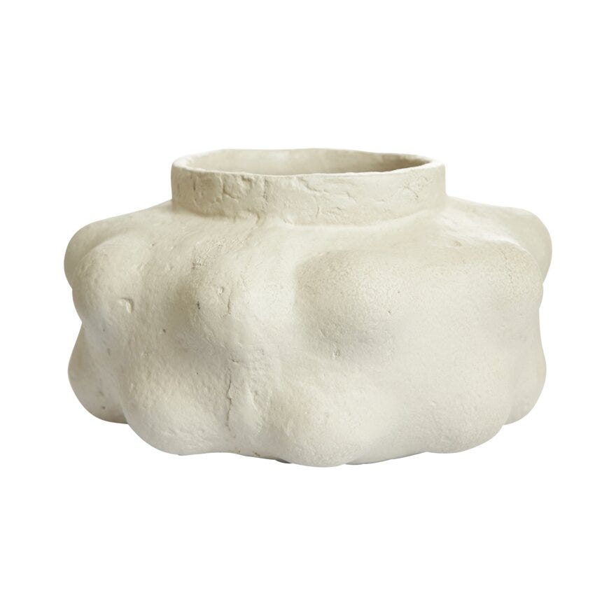 Jakobsdals NEVA Urne Large Ø24 cm i Hvit