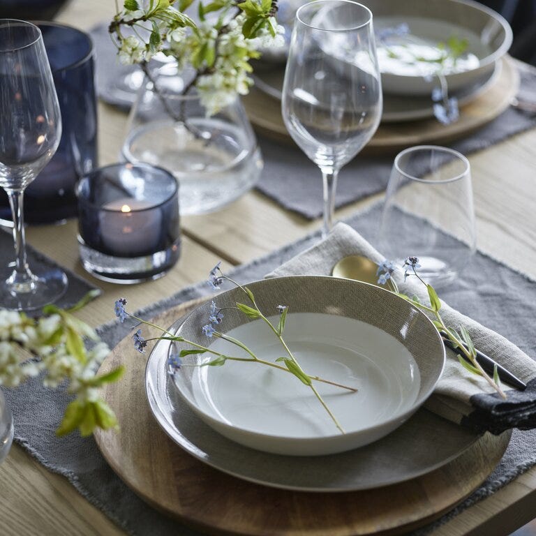 Boel & Jan NORDIC HOME Bordbrikke 35x45 cm i Grå
