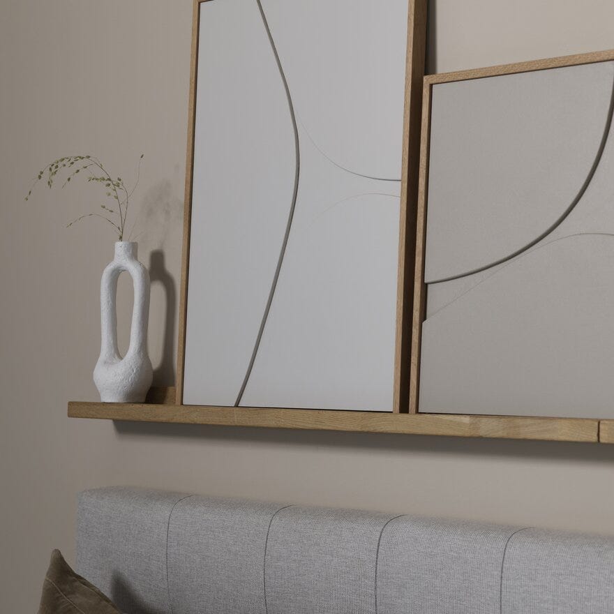 SHAPED ART Strukturbilde 53x73 cm i Beige/natur