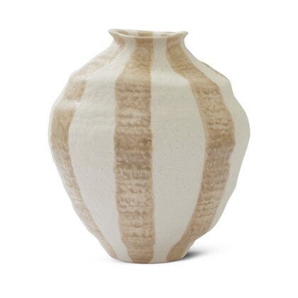 Jakobsdals RAIA Vase H21 cm i Beige/natur