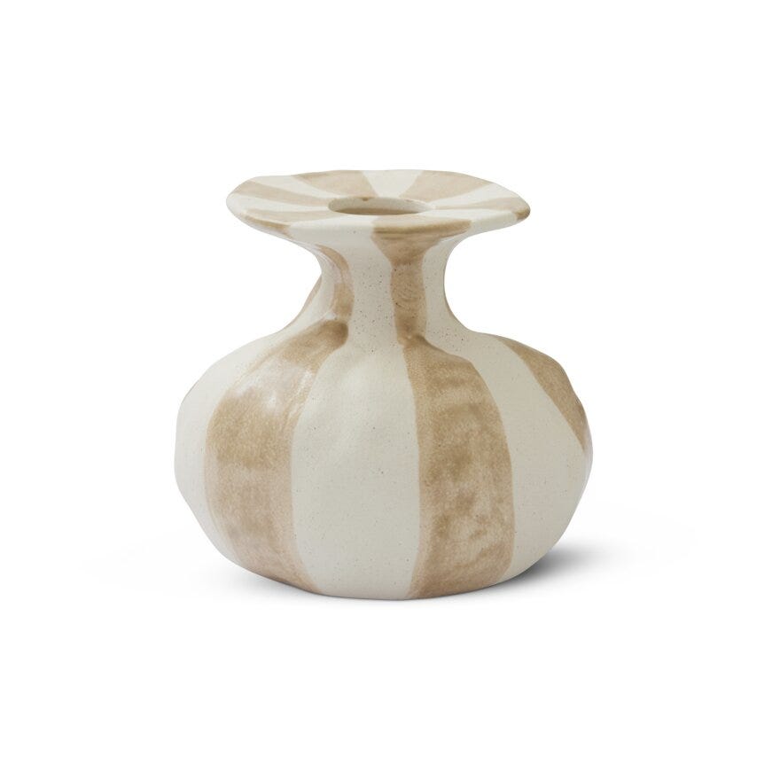 Jakobsdals RAIA Vase H13.7 cm i Beige/natur