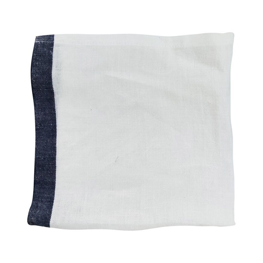 Boel & Jan ROUGH LINEN Serviett 40x40 cm i Blå