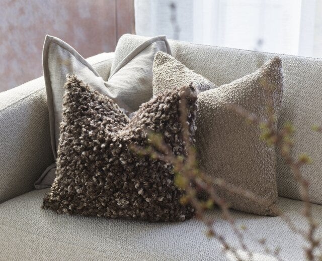 Jakobsdals TIMELESS PLAIN Pynteputetrekk 50x50 cm i Hvit