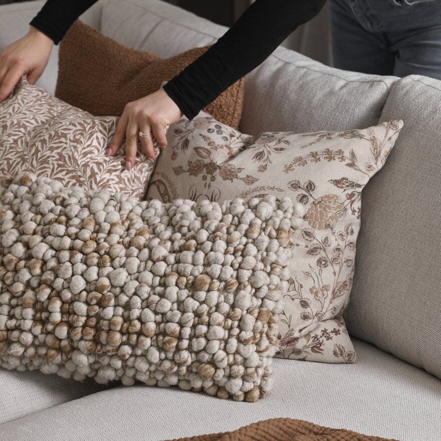 Boel & Jan TOVE Pynteputetrekk 30x50 cm i Beige/natur