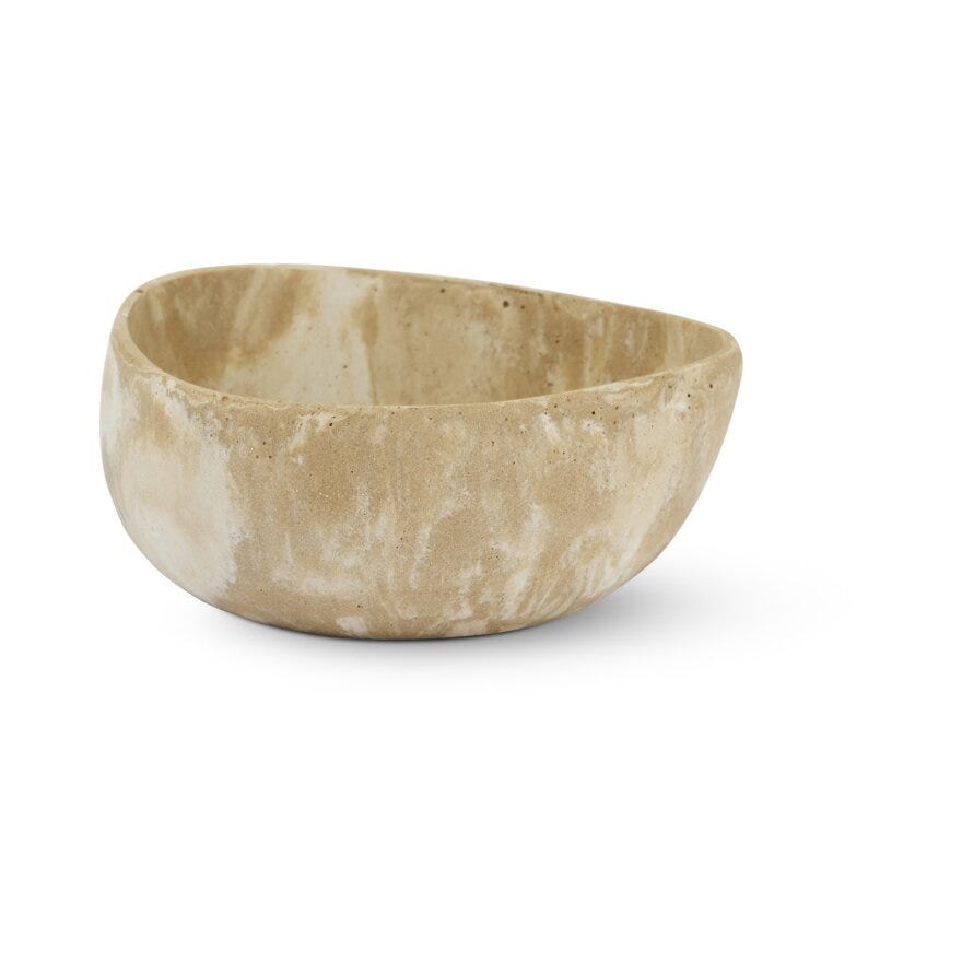 Jakobsdals TRAVERTA Skål Ø15 cm i Beige/natur designet av Storm Pedersen