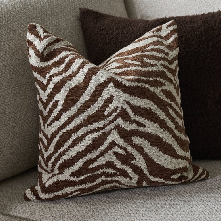 Jakobsdals ZIRA Pynteputetrekk 50x50 cm i Brun