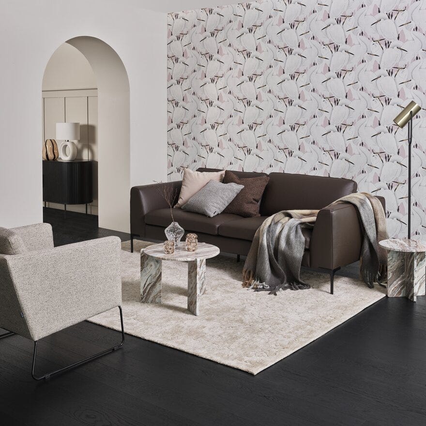 PORTLAND Gulvteppe Stor 160x230 cm i Hvit