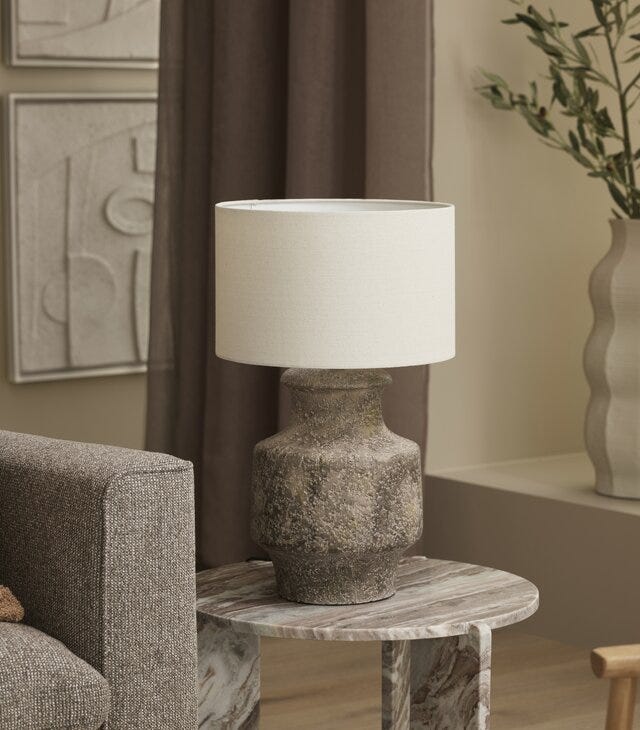 Jakobsdals DALVØR Rundt sofabord Ø55 cm i Beige/natur
