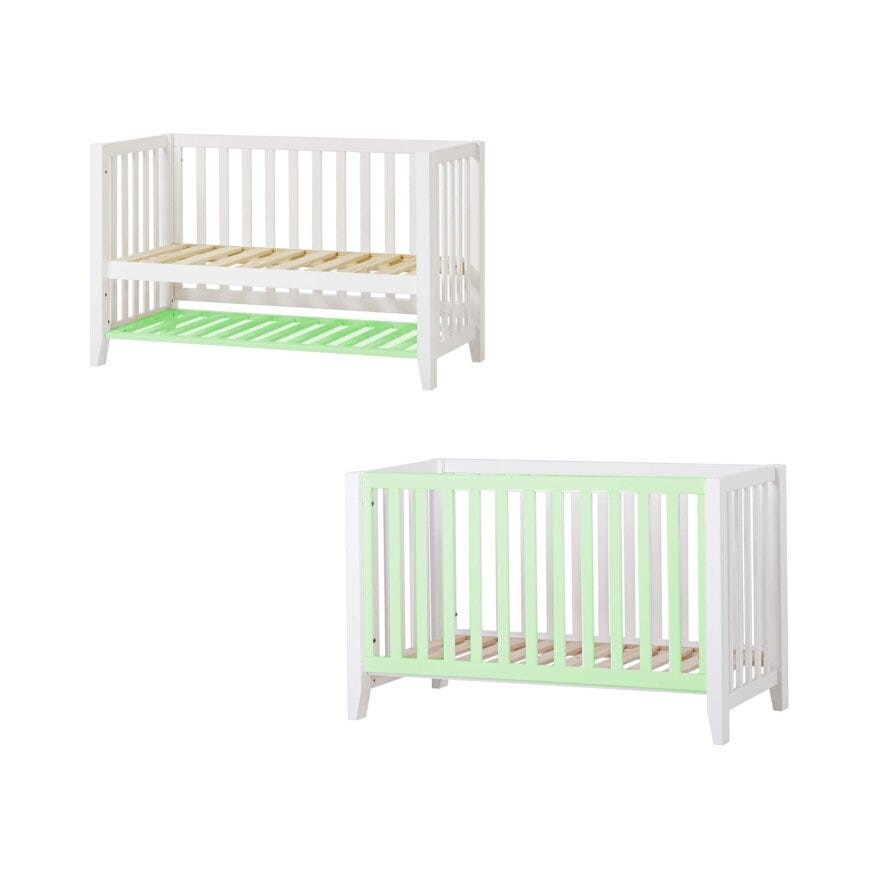 Hoppekids ECO ONE Sprinkelseng 60x120 cm i Hvit