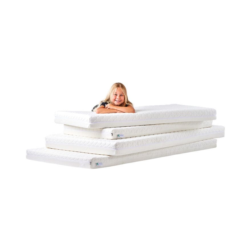 Hoppekids ECO ONE Barnemadrass 70x160 cm i Hvit