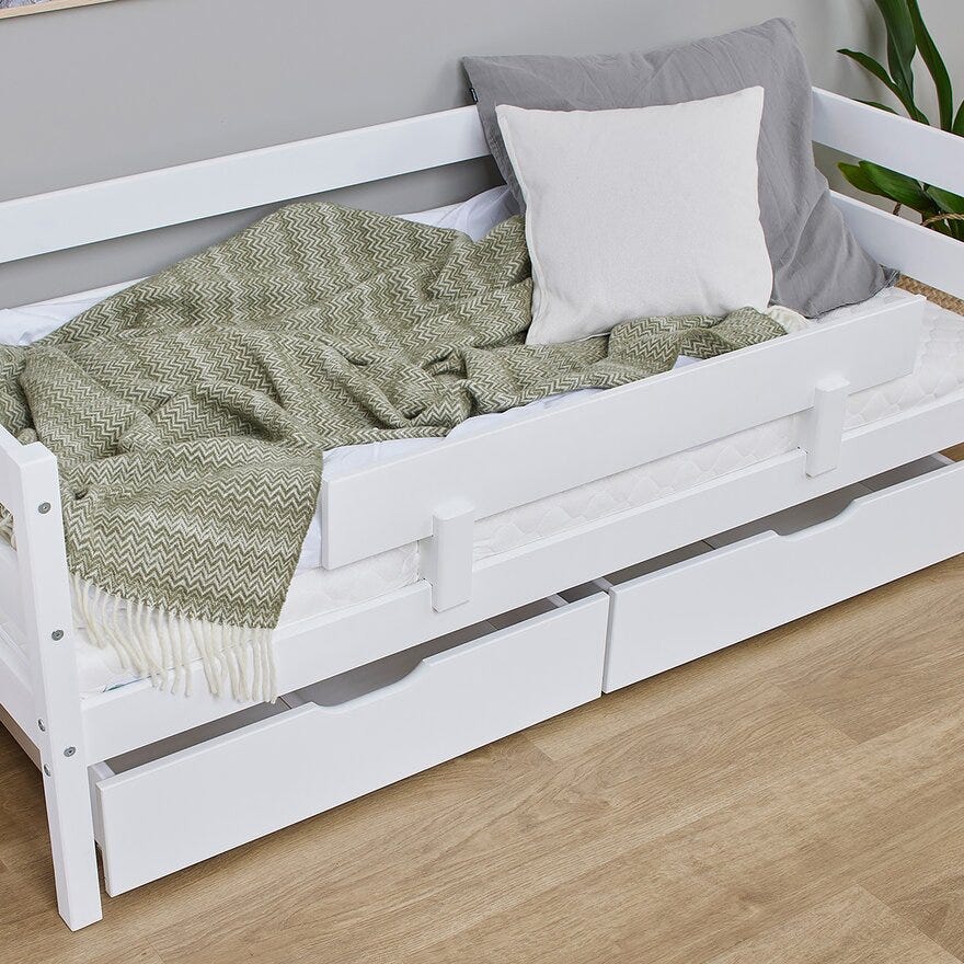 Hoppekids ONE Sengeskuff 70x160 cm i Hvit