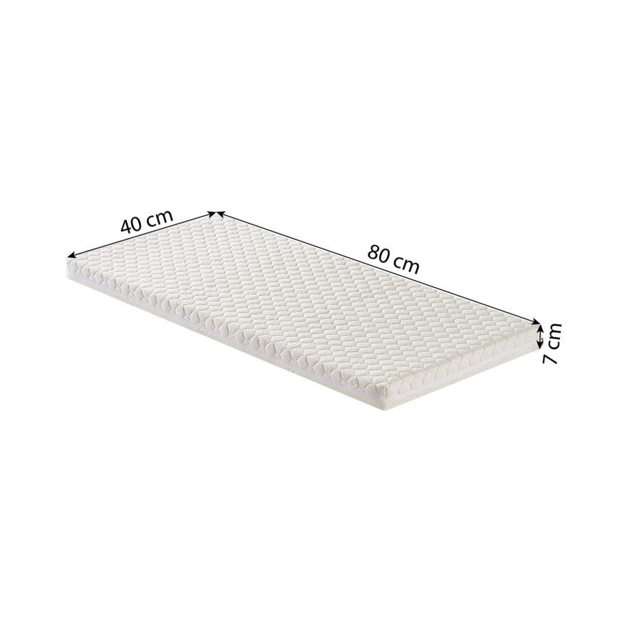 Hoppekids ECO ONE Barnemadrass 70x160 cm i Hvit