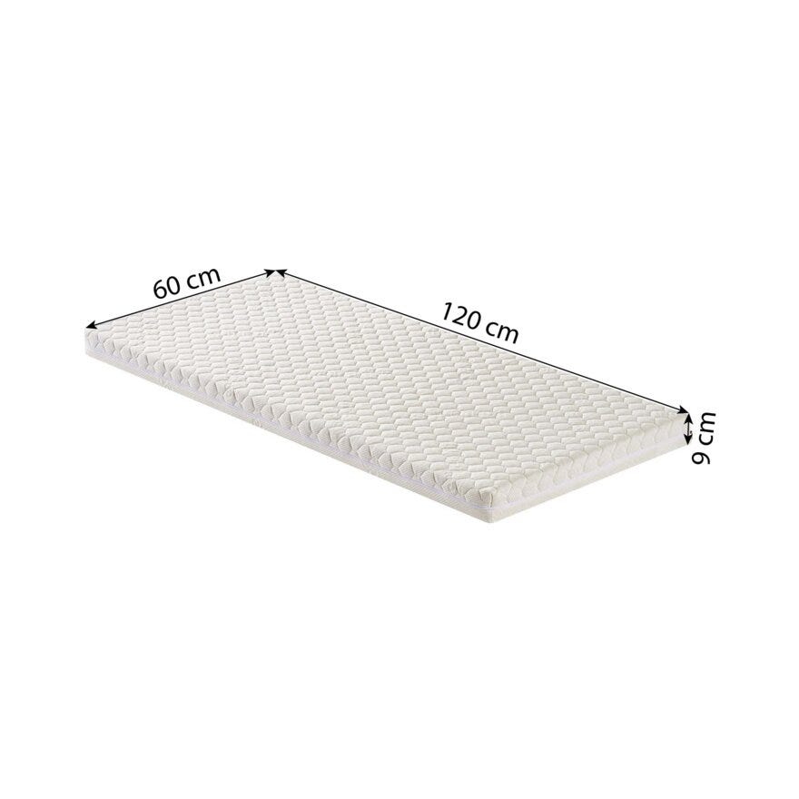 Hoppekids ECO ONE Barnemadrass 70x160 cm i Hvit