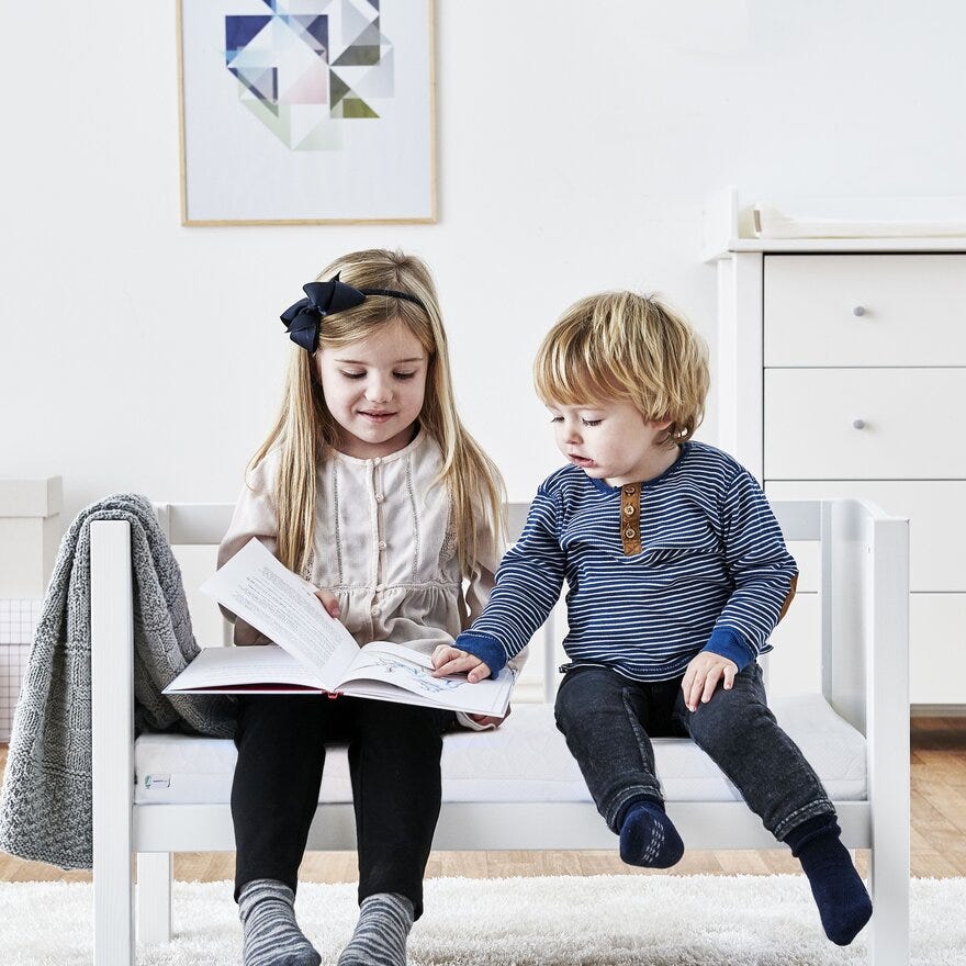 Hoppekids ONE Vugge 40x80 cm i Hvit