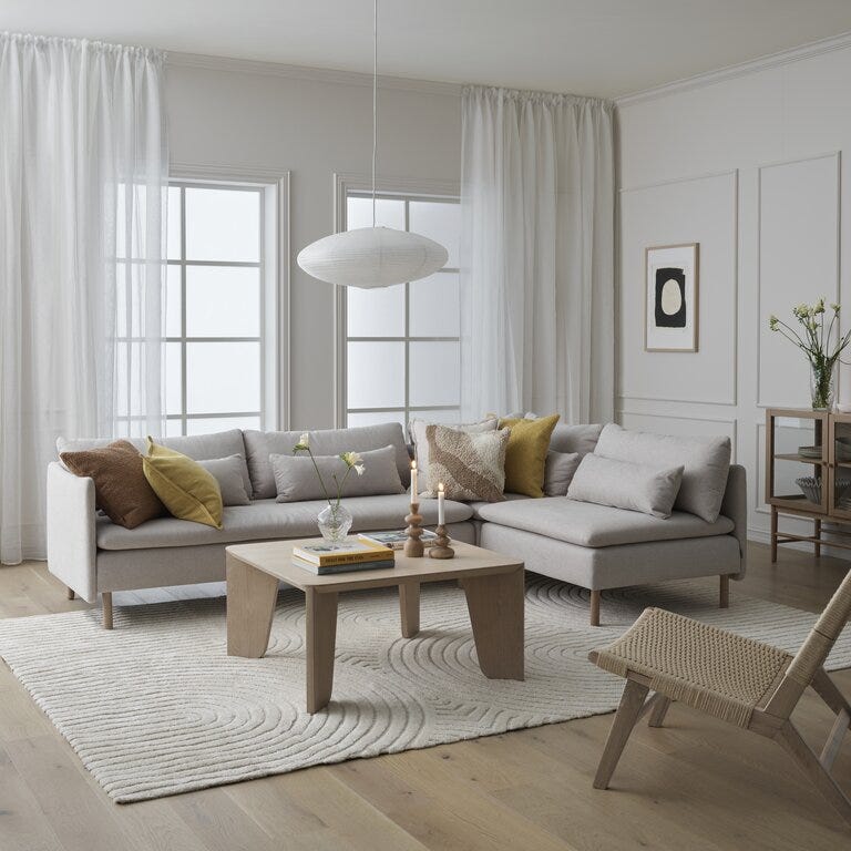 Hovden IDYLL Hjørnesofa i Beige/natur