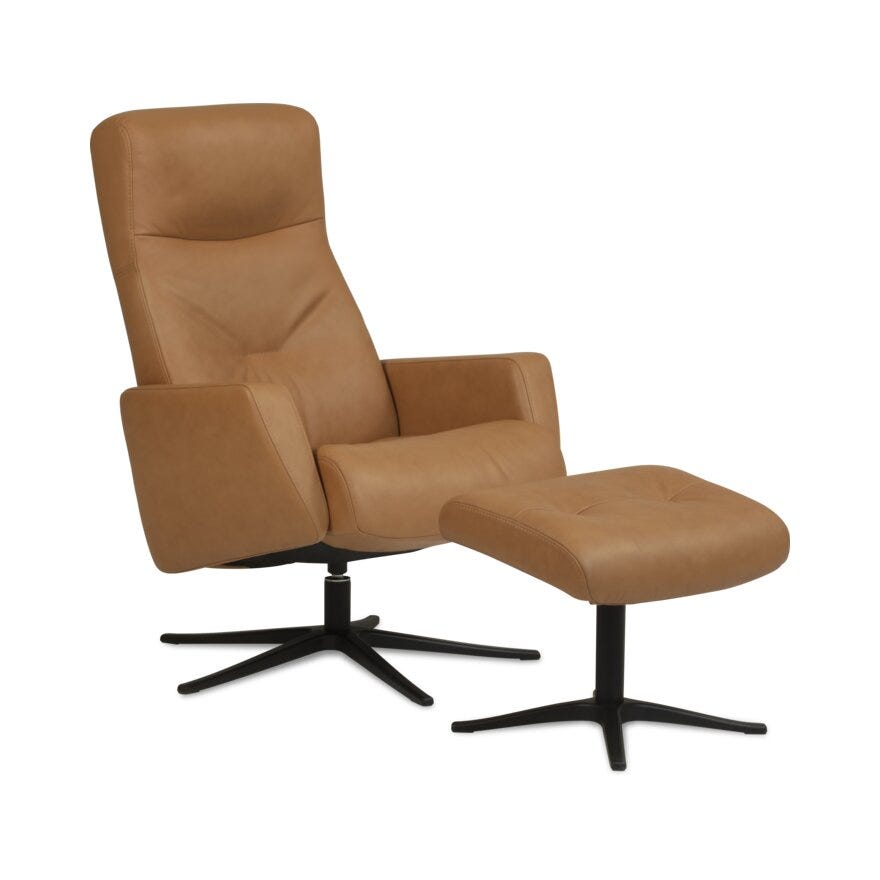 Select ASTRA Hvilestol med fotskammel i Beige/natur