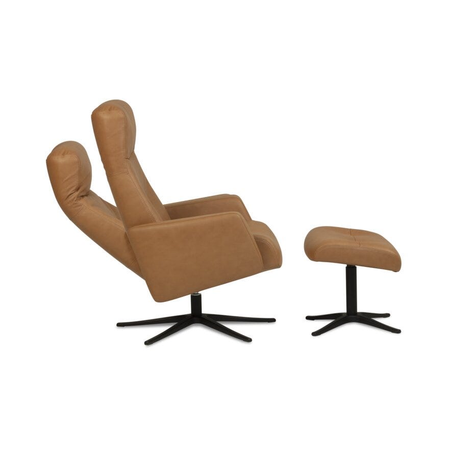 Select ASTRA Hvilestol med fotskammel i Beige/natur