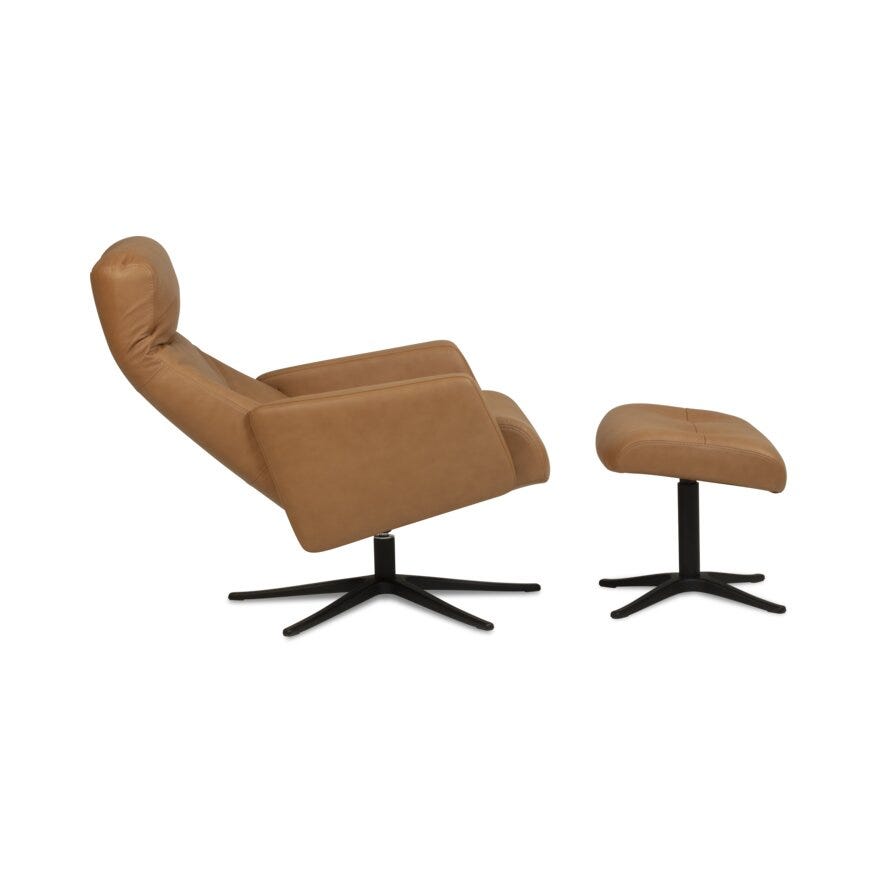 Select ASTRA Hvilestol med fotskammel i Beige/natur
