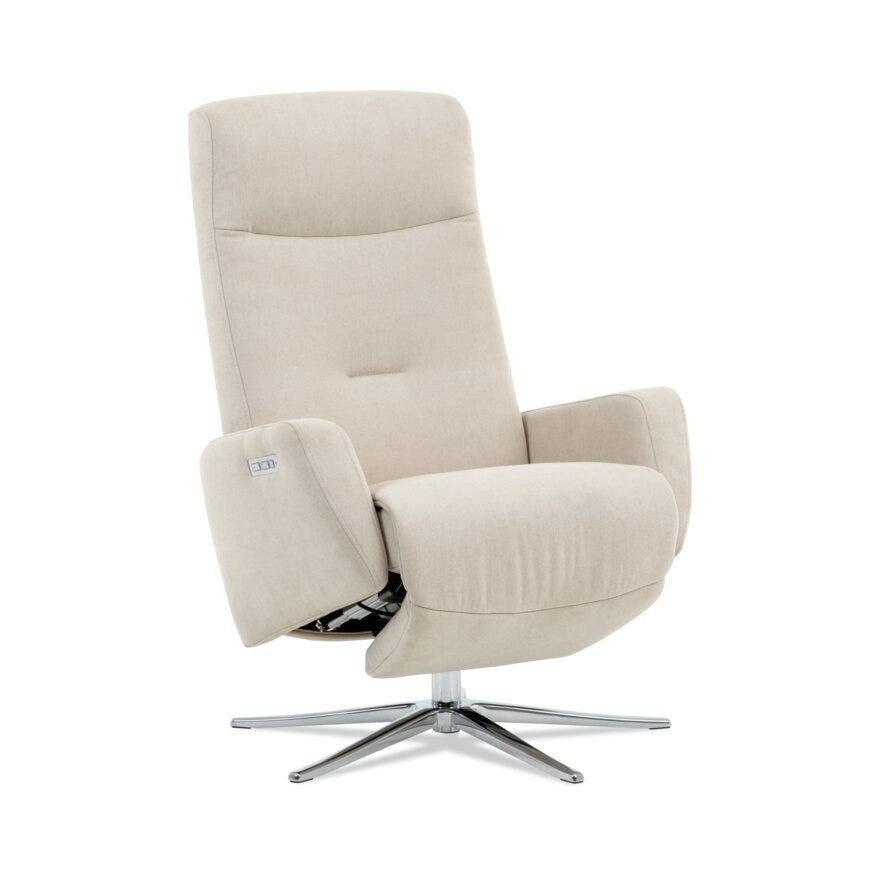 Select ASTRA Hvilestol med fothviler med motor i Beige/natur