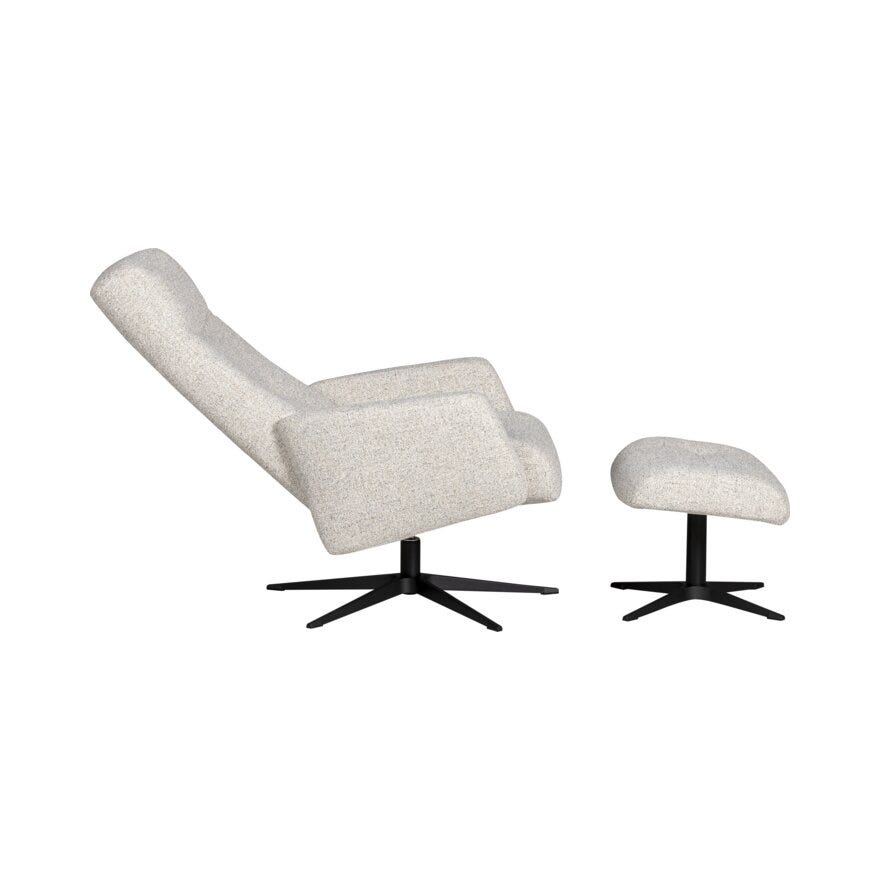 IMG ASTRA Hvilestol med fotskammel i Beige/natur
