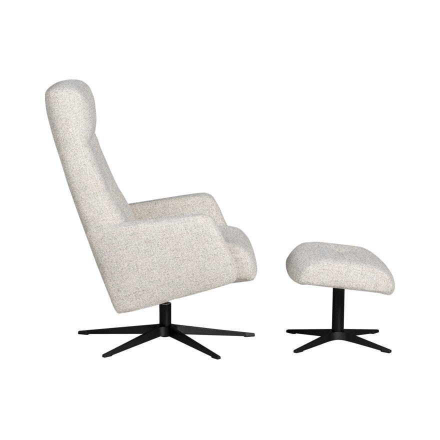 IMG ASTRA Hvilestol med fotskammel i Beige/natur