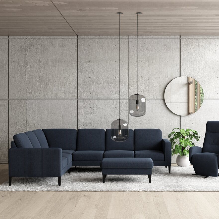 IMG MELBY Hjørnesofa i Blå