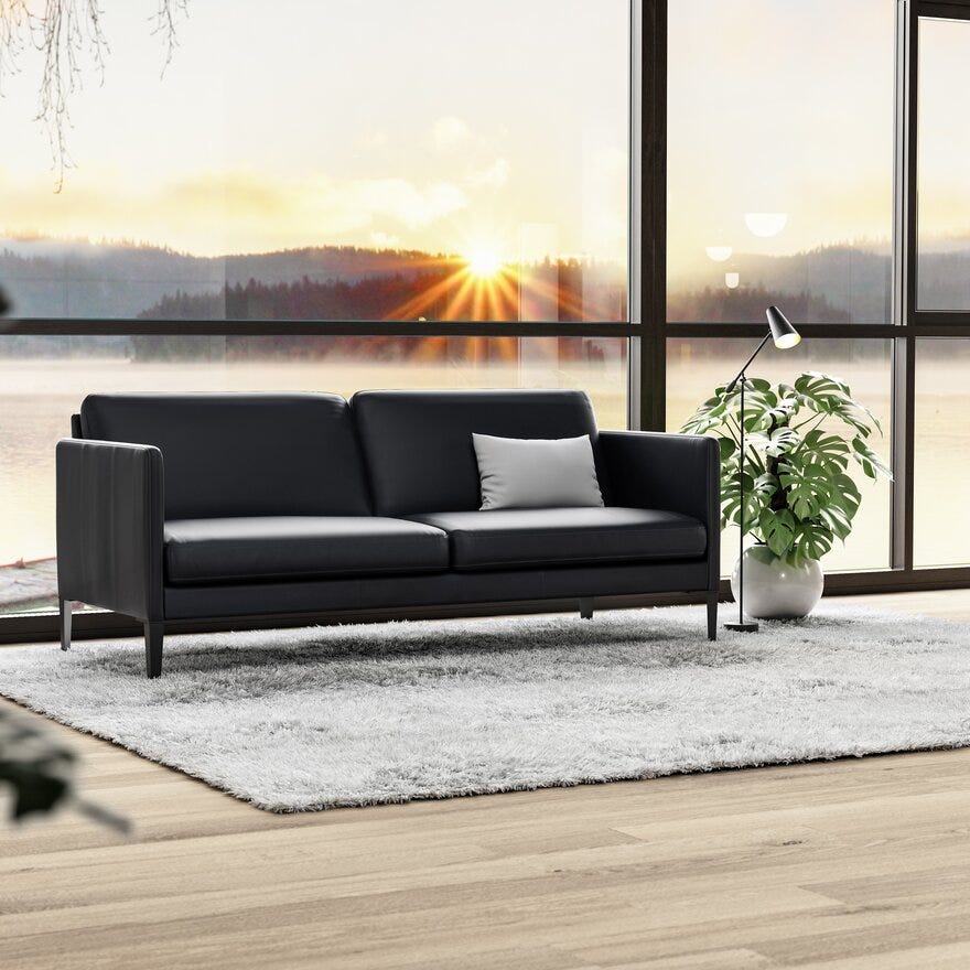 Select MELBY 3 seter i Svart