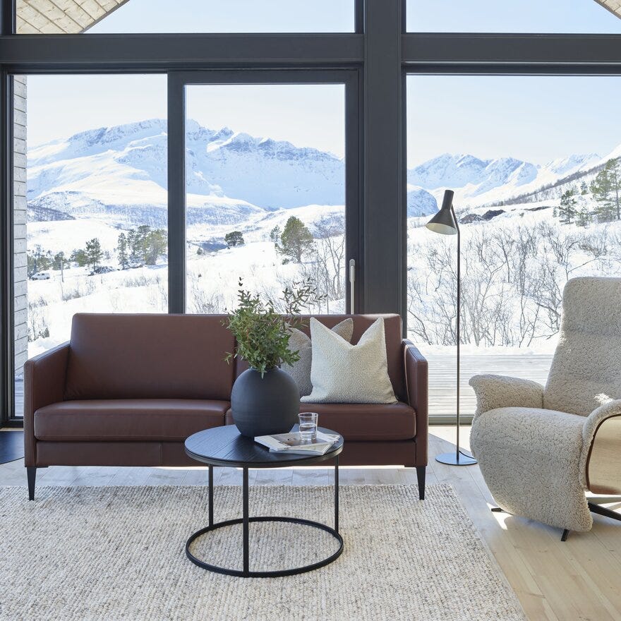 Select ASTRA Hvilestol med fothviler i Hvit