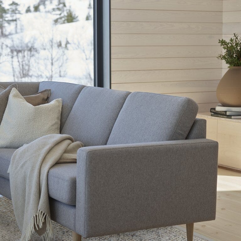 Select MELBY Hjørnesofa i Beige/natur