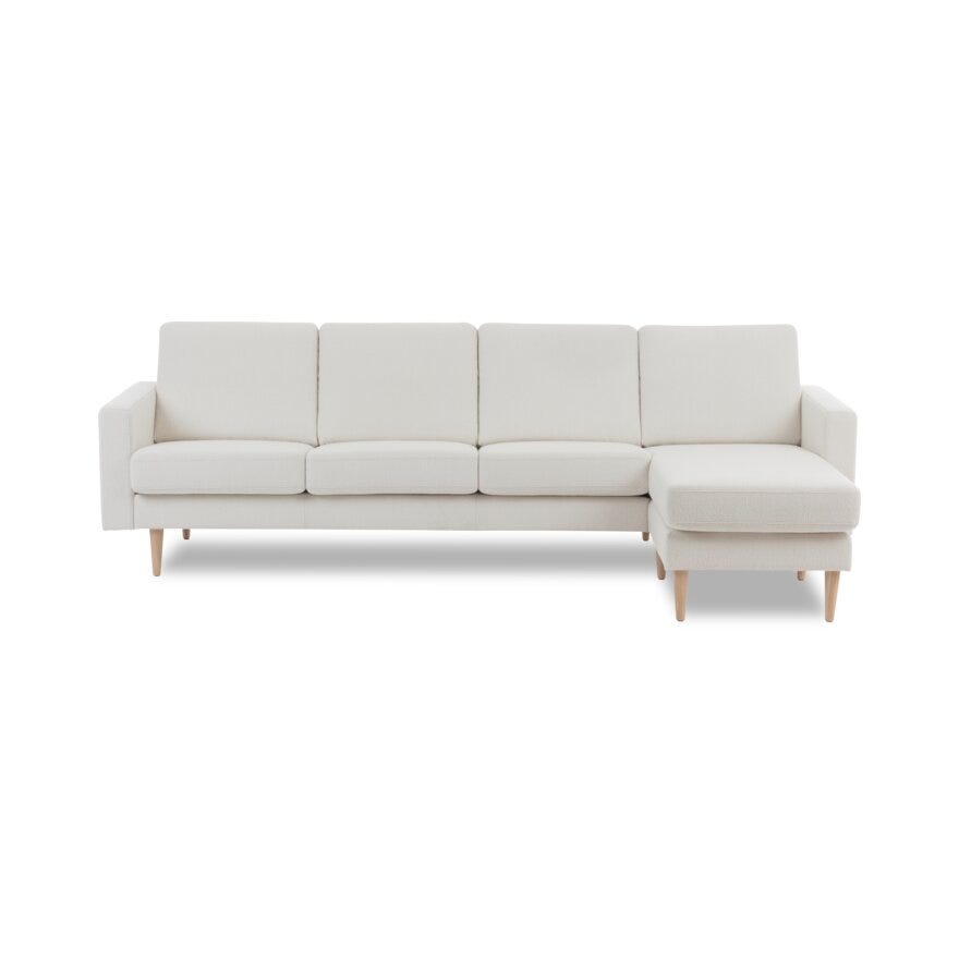 Select MELBY 3 seter med sjeselong i Beige/natur