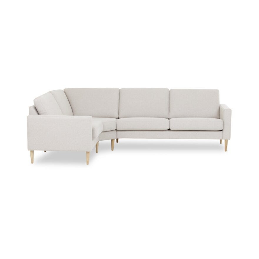 MELBY Hjørnesofa i Beige/natur