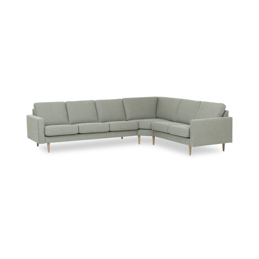 MELBY Hjørnesofa i Beige/natur