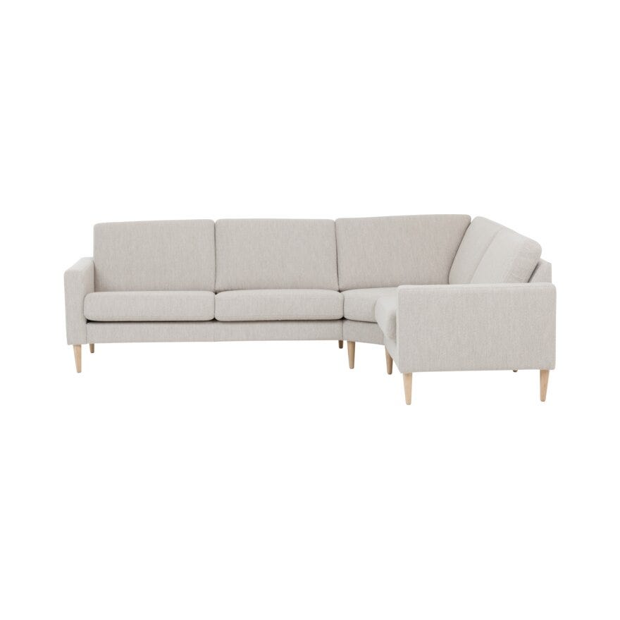 MELBY Hjørnesofa i Beige/natur